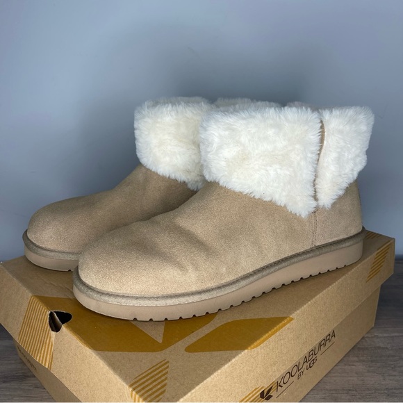 Women’s‎ UGG Koolaburra Aubrei mini boots size 11 tan - Picture 1 of 7